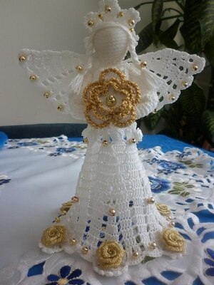 Novogodisnji Andjeli Heklanje Seme Christmas Decoration 54 